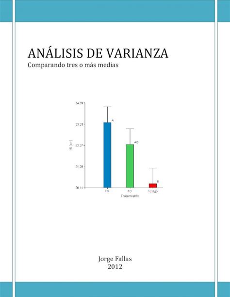 PDF ANÁLISIS DE VARIANZA PDF filei Contenido 1 Introducción 1 1