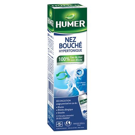 Humer Hypertonic Spray For Blocked Noses For Adults 50ml Sanareva