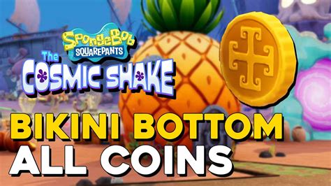 SpongeBob Squarepants The Cosmic Shake Bikini Bottom All Coin Locations YouTube