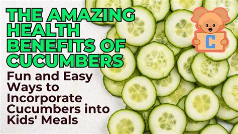 The Amazing Health Benefits Of Cucumbers Fun And Easy Ways To