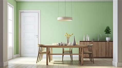 Interior of living room with light green wall and door by Jerry Tom on ...