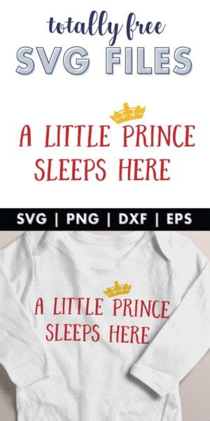 A Little Prince Sleeps Here Free Svg Files World Of Printables