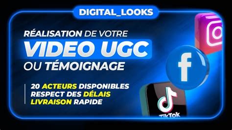 Je Vais R Aliser Une Vid O Ugc Ou T Moignage Convaincant Pour Tik Tok