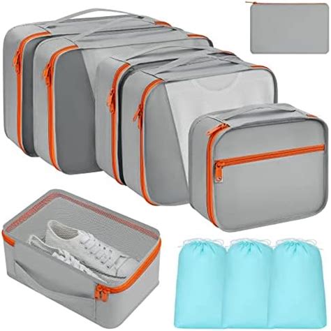 DIMJ 8 Teilig Koffer Organizer Set Reise Packing Cubes Packtaschen