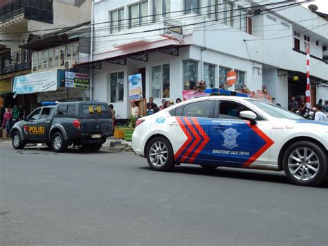 Two Indonesia Police Cars Editorial Photo Image Of Teamworks 126446956