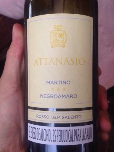 Cantina Attanasio Martino Negroamaro Vivino Us