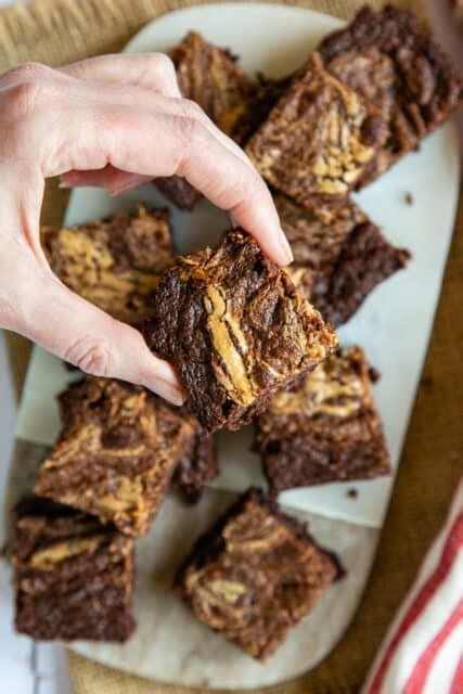 Peanut Butter Brownies Recipe Helens Fuss Free Flavours