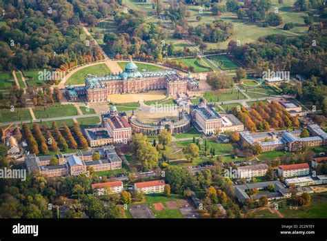 Potsdam Germany New Palace In The Sanssouci Park In Early Autumn