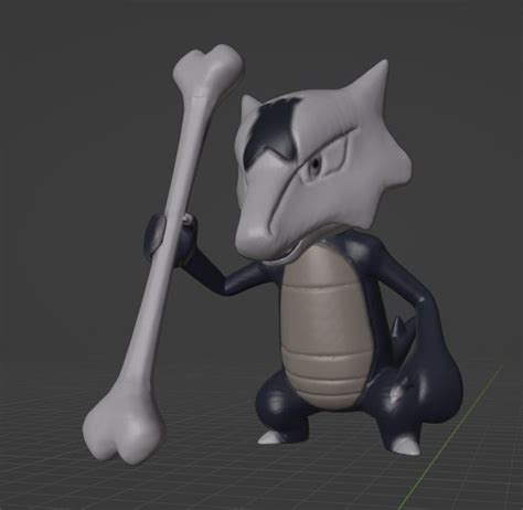 Marowak Alolan Form 3D model 3D printable | CGTrader