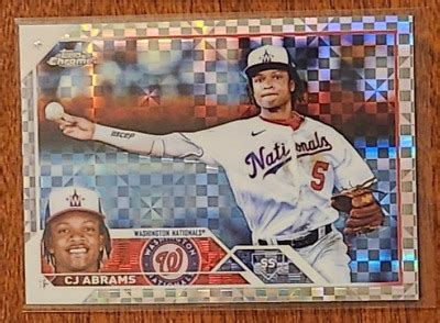 2023 Topps Chrome X Fractors 185 CJ Abrams Washington Nationals EBay