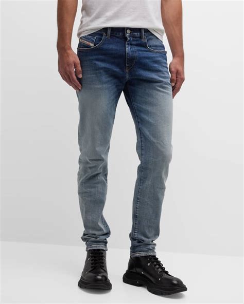 Diesel Mens 2019 D Strukt Two Tone Denim Jeans Neiman Marcus