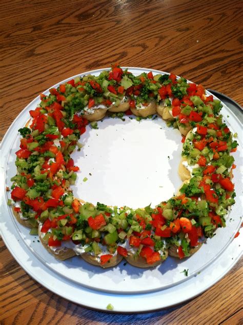 Irreplaceable Is Being Different Christmas Crescent Roll Veggie Wreath