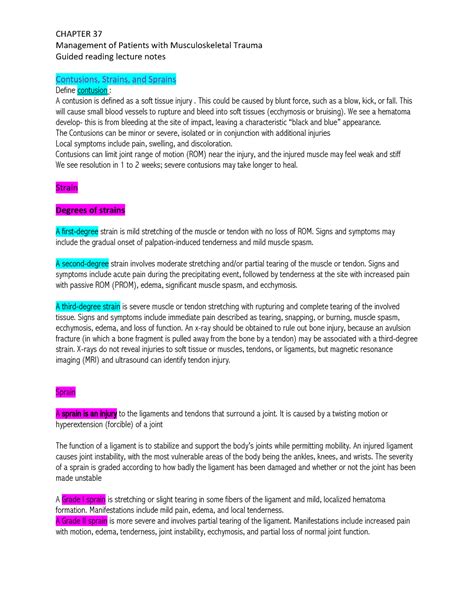 Chapter 37 Management of Patients with Musculoskeletal Trauma Guided