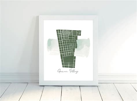 German Village-Columbus, Ohio-Neighborhood Map Print