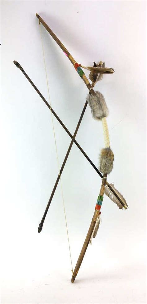 Native American Beaded Bow & Arrows