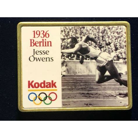 Vintage 1995 Kodak Lapel Hat Pin - 1936 Jesse Owens Berlin Olympics