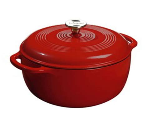 Lodge Ec6d43 6 Qt Cast Iron Dutch Oven Enamel Island Spice