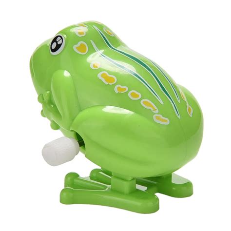 1PCS Green Frog Plastic Jumping Outdoor Animal Classic Educational ...