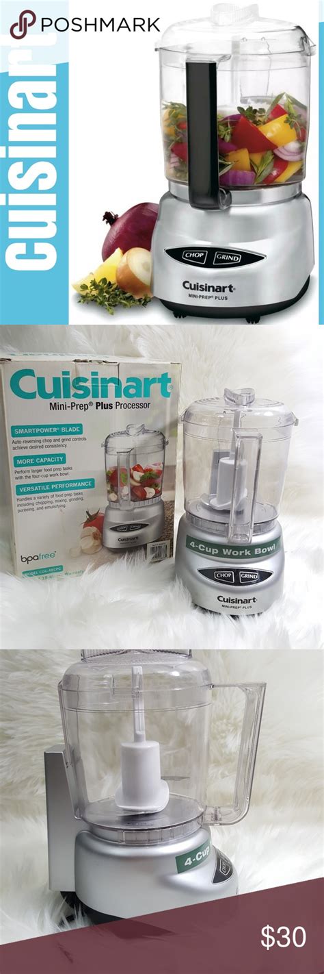 Cuisinart Dlc 4chb 4 Cup Mini Prep Plus Processor Food Processor Recipes Mini Foods Cuisinart