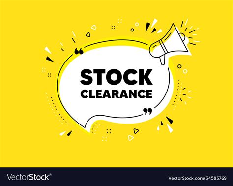 Stock Clearance Sale Symbol Special Offer Price Vector Image