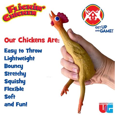 University Games Flickin Chicken Indoor Outdoor Target Toss Game For 2 Or More Players Ages 6