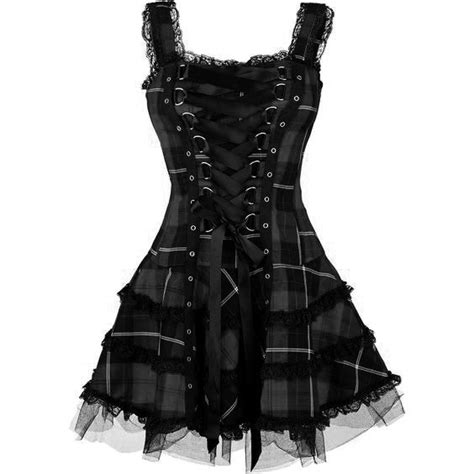 Gothic Plaid Mini Dress The Official Strange And Creepy Store