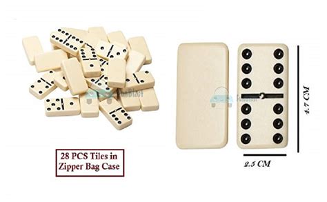 Funblast Dominoes Set Pieces Double Six Ivory Dominoes Piece