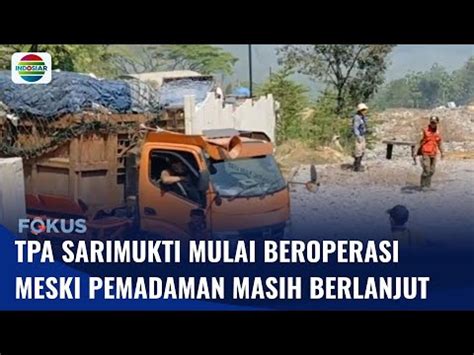 Setelah Dua Pekan Terhenti TPA Sarimukti Yang Terbakar Mulai Kembali