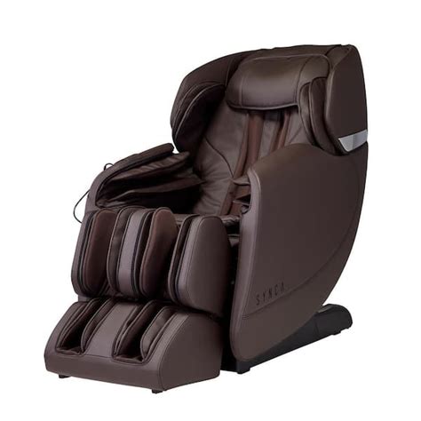 Synca Wellness Hisho Brown Modern Synthetic Leather Heated Zero Gravity