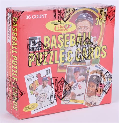 Box Of 1982 Donruss Baseball Cards With 36 Wax Packs Pristine Auction