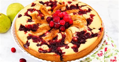 Cranberry Pear Cake Just A Pinch Recipes