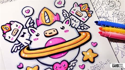 Unicorn Planet How To Draw Kawaii By Garbi Kw In Drawings