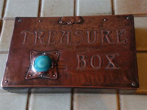 Antiques Atlas Arts Crafts Copper Box With Ruskin Cabouchon