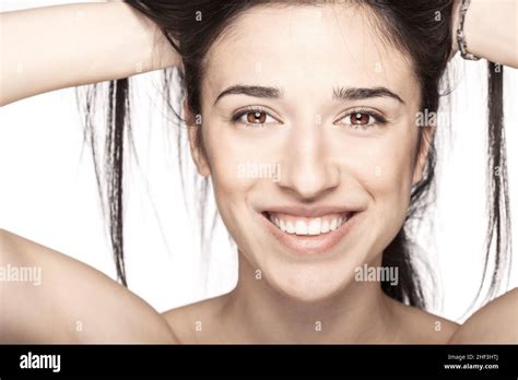 Gorgeous Brunette Headshot Hi Res Stock Photography And Images Alamy