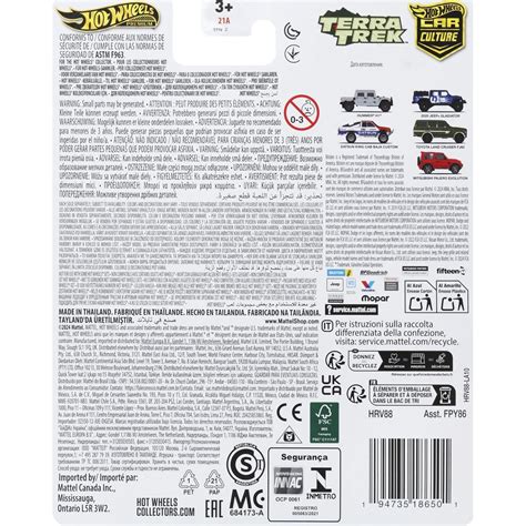 Mattel Hot Wheels Car Culture Terra Trek Toyota Land Cruiser Fj FPY HRV Toys Shop Gr