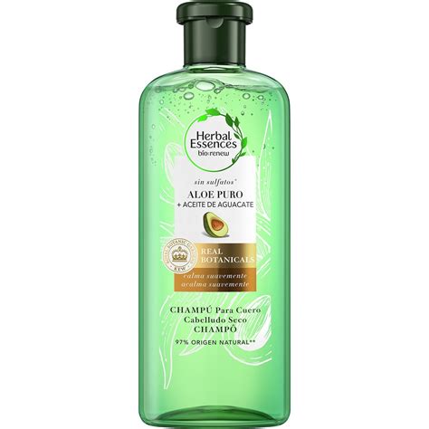 Champú Para Cuero Cabelludo Seco Con Aloe Puro Aceite De Agucate Sin