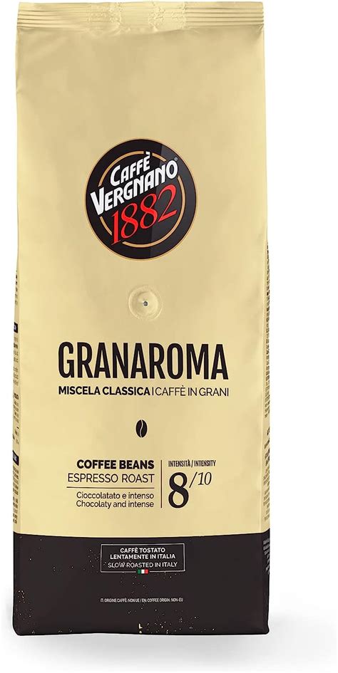 Caffè Vergnano 1882 Caffè in Grani Granaroma 1 confezione da 1 Kg