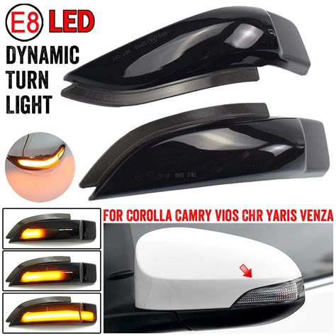 Led Dynamic Turn Signal Light Sequential Blinker For Toyota Corolla