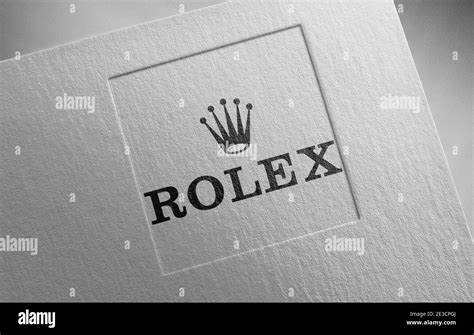 Rolex Logo Paper Texture Illustration Stock Photo Alamy