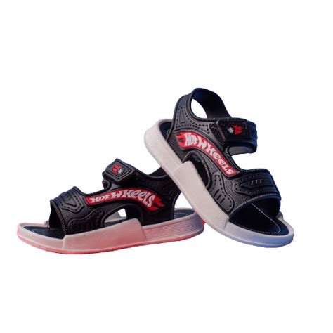 Sandalia Infantil Hot Wheels Preto KICCO