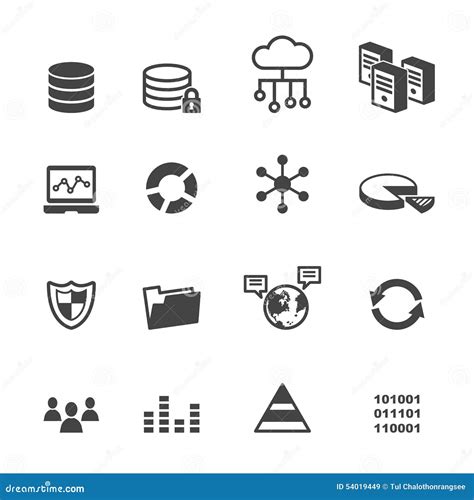 Data Icons Stock Illustration Image 54019449