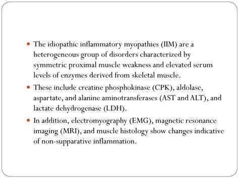 Idiopathic Inflammatory Myopathies Ppt Download