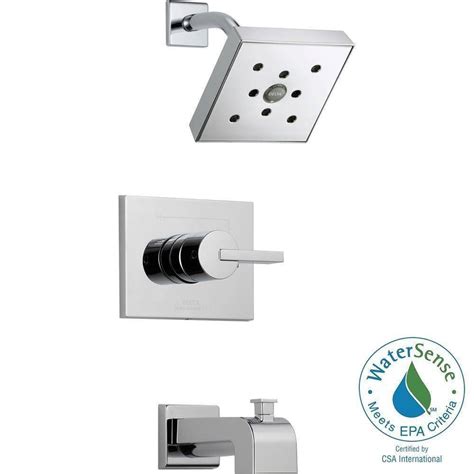 Delta Ashlyn In2ition 1 Handle Shower Faucet Trim Kit In Chrome Valve D34