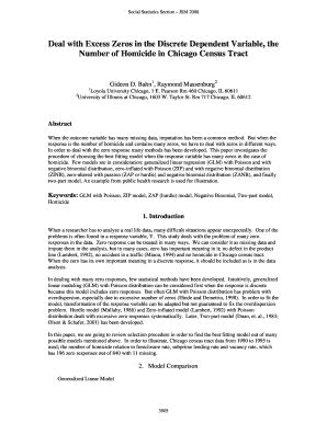 Fillable Online Amstat Deal With Excess Zeros In The Discrete Dependent