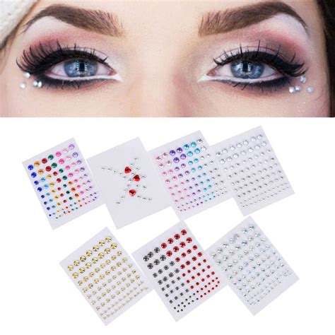 Jewel Eyes Makeup Crystal Eyes Sticker Tattoo Diamond Glitter Makeup