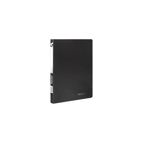 Папка BRAUBERG Office с пластиковым скоросшивателем, черная, до 100 ...