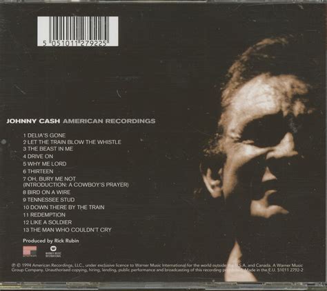 Johnny Cash CD: American Recordings, Vol.1 (CD) - Bear Family Records