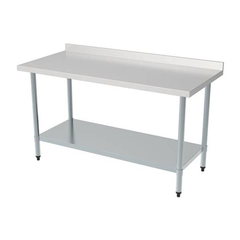 Table Inox Professionnelle Avec Dosseret Et Tag Re Haute Qualit