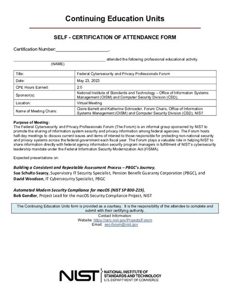 Fillable Online Csrc Nist Cybersecurity Ceus What Are They And Why You