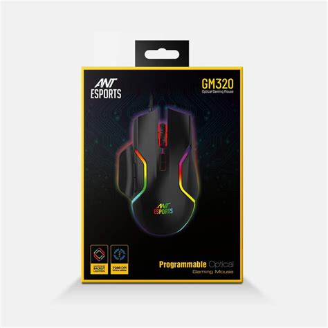 Ant Esports Gm320 Rgb Optical Wired Gaming Mouse Supports Ultimate 8